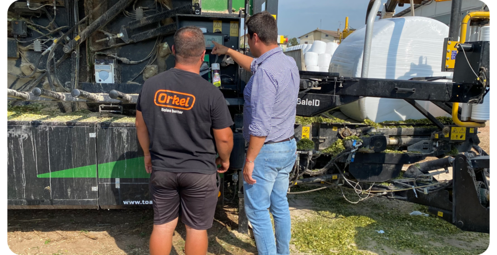 Toaiar Saggiorato - EVONIR installed on Orkel DENS-X to enhances silage quality
